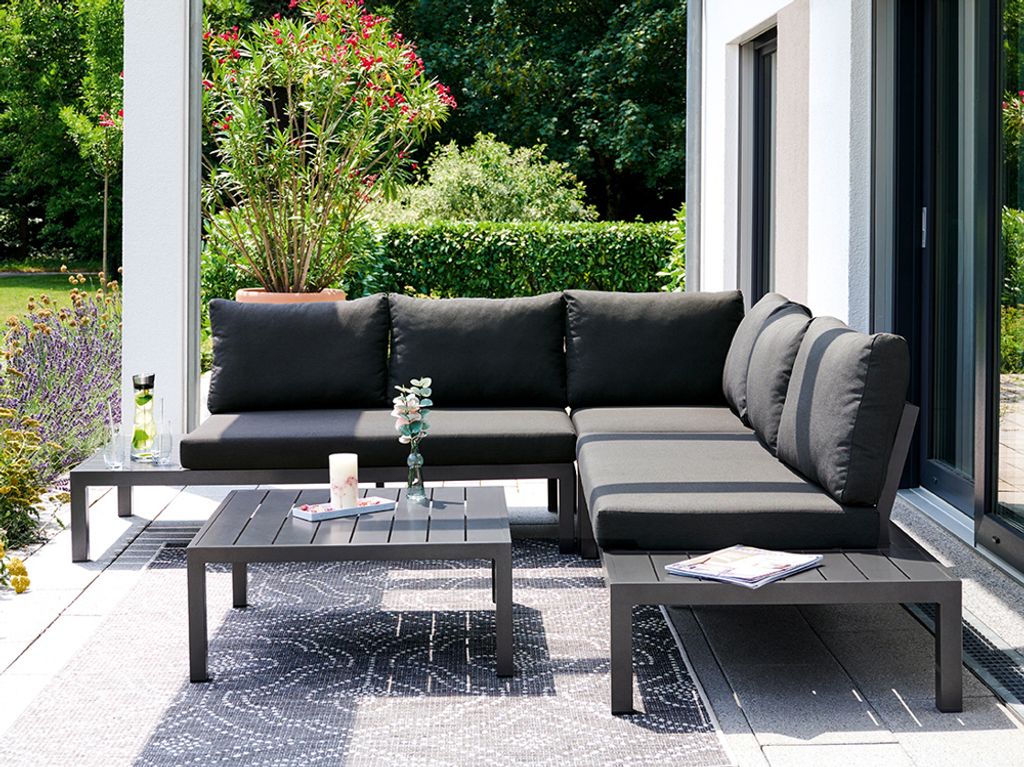 Sieger Cordoba Loungeset 4tlg. mit Tisch Aluminium
