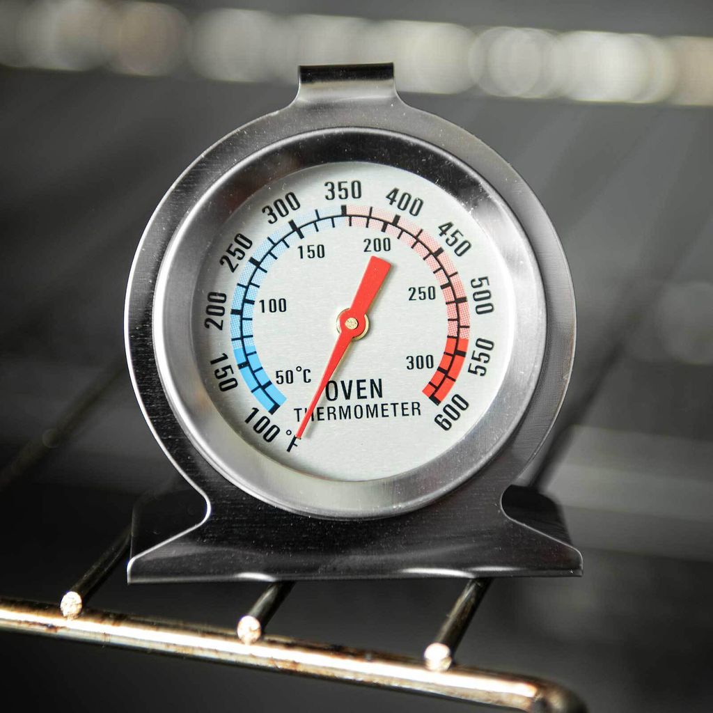 ORION Backofenthermometer Aus Edelstahl – Hitzebeständig Bis 300 °C Für Perfektes Braten & Backen