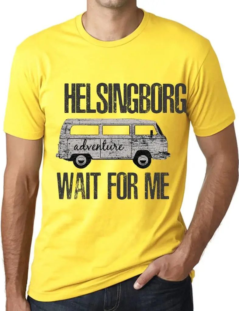 Herren Grafik T-Shirt Abenteuer warten auf mich in Helsingborg – Adventure Wait For Me In Helsingborg – Öko-Verantwortlich Vintage Jahrgang Ku...