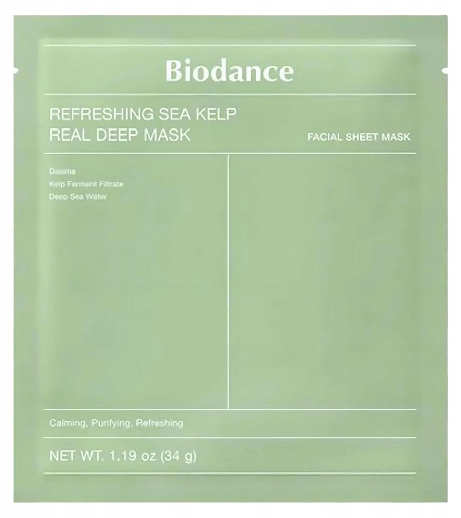 BIODANCE Maschera Rinfrescante in Tessuto all'Alga Marina Immagine del prodotto 