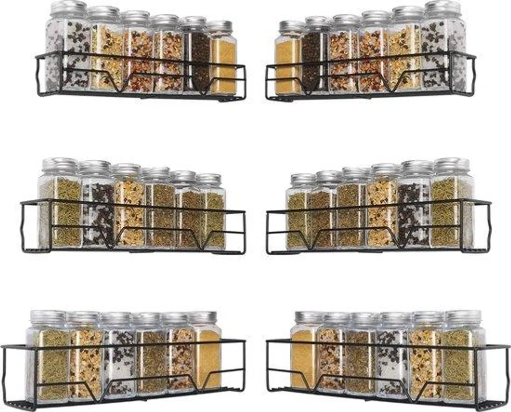 Support épices sans perçage à fixation adhésive forte pour la cuisine