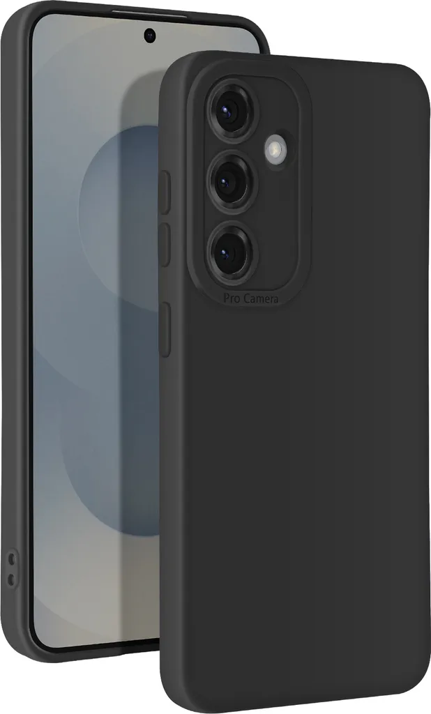 Custodia Avizar Samsung S25 Silicone Nero: Protezione Fotocamera Top