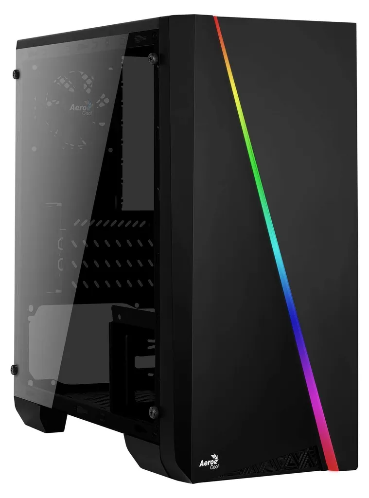 Boîtier AeroCool Cylon Mini Black Micro-ATX RGB Noir avec Fenêtre