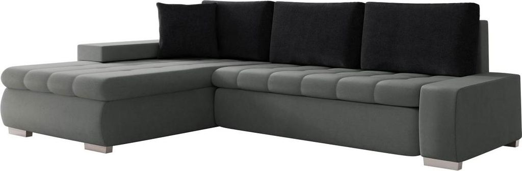MIRJAN24 Ecksofa Orkan Mini, Elegante Polsterecke, Schlaffunktion und Bettkasten, Eckcouch vom Hersteller, L-Form Sofa, Beste Qualität (Magic Velv...