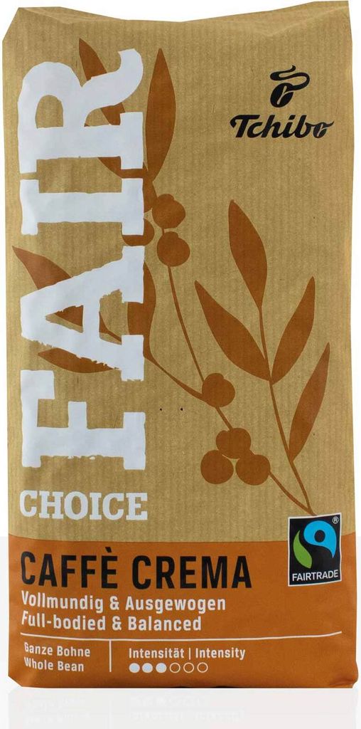 Tchibo Fair Choice Caffè Crema 6 x 1kg Kaffee-Bohne