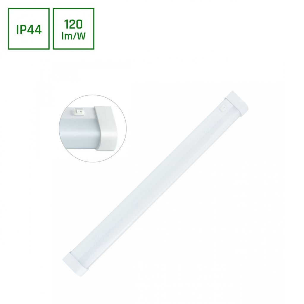 Spectrum LED Badleuchte AQUATICA abgerundet Weiß 60cm IP44 Produktbild 