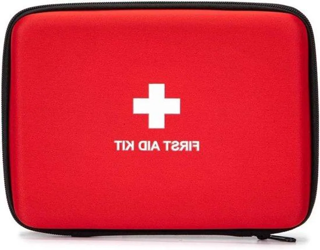 Trousse de secours anti-choc rouge pour protéger vos soins et documents
