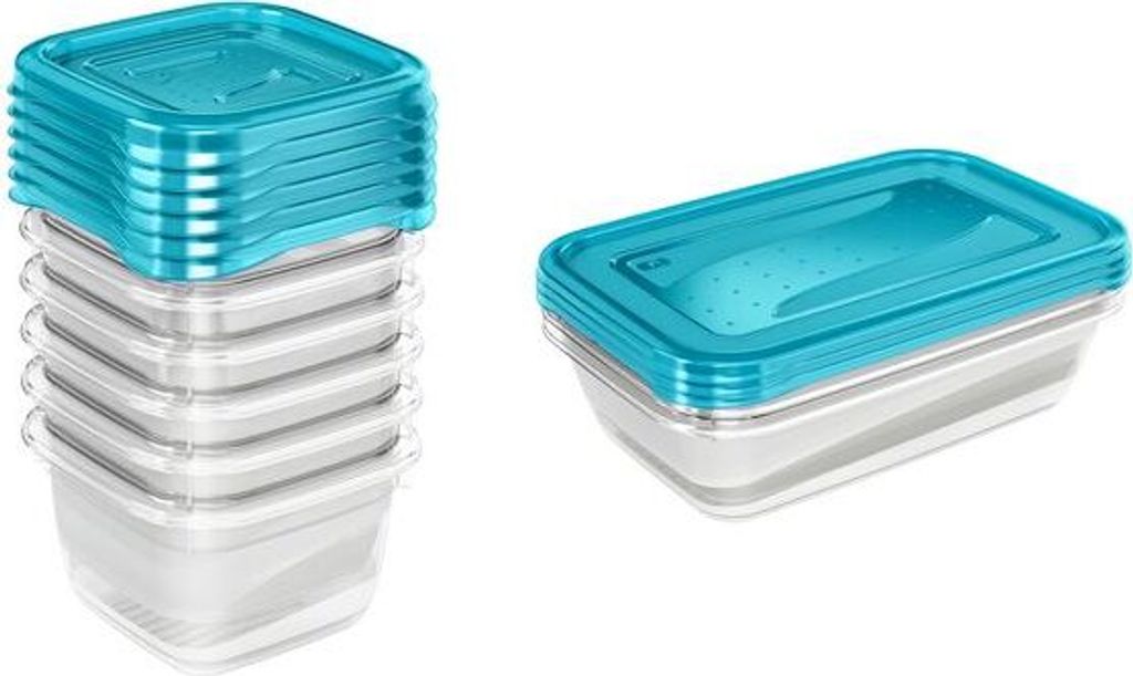 Keeeper - 2er Set Lunchboxen à 2 Liter, Modell Fredo Fresh, transparent