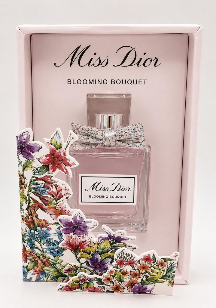 MISS DIOR Blooming Bouquet EDT New 2023 5ml Schmuckbox Produktbild  KI-generiertes Bild