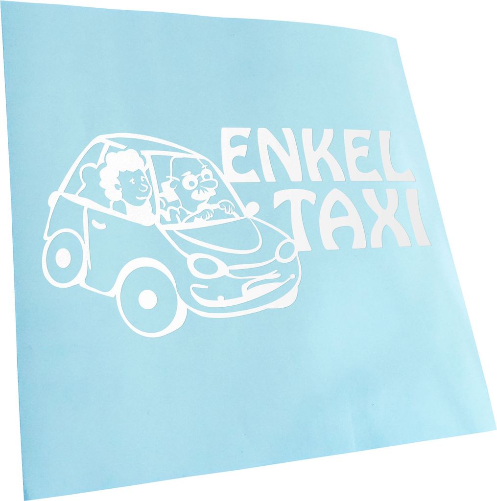 Kiwistar - Autoaufkleber - Enkeltaxi Großeltern Kinder Junge Mädchen Heckscheibenaufkleber - Aufkleber für Auto Kfz Fahrrad, LKW, Truck Mofa