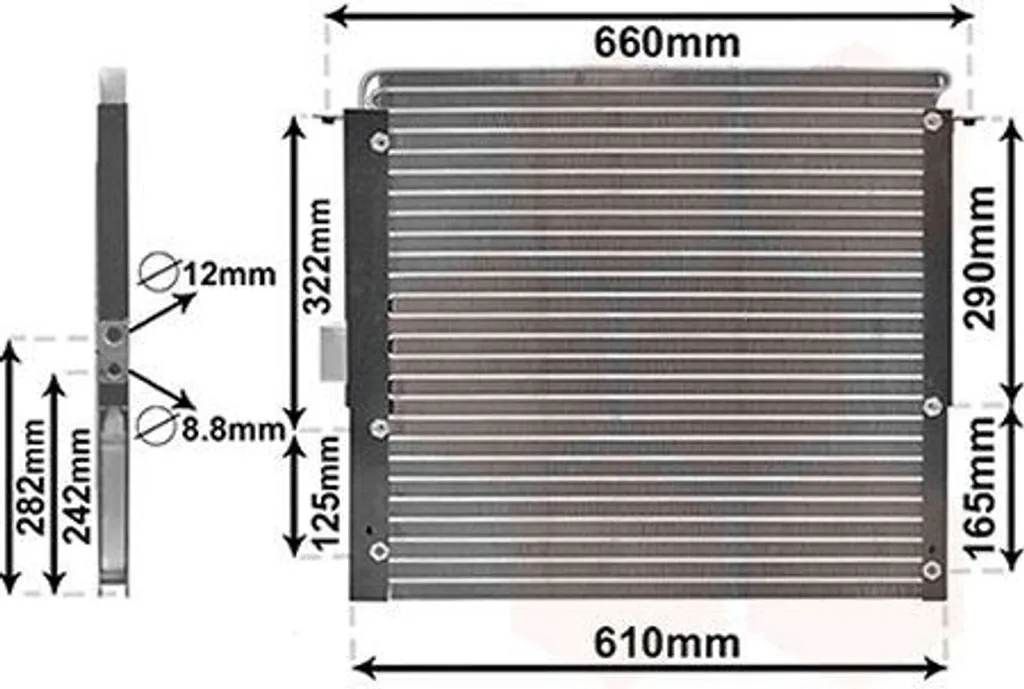 Radiateur de climatisation pour LAND ROVER Range Rover II série P38A