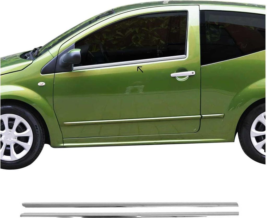 Listwy okienne do Citroen C2 2003-2009 stal nierdzewna Zdjęcie produktu 