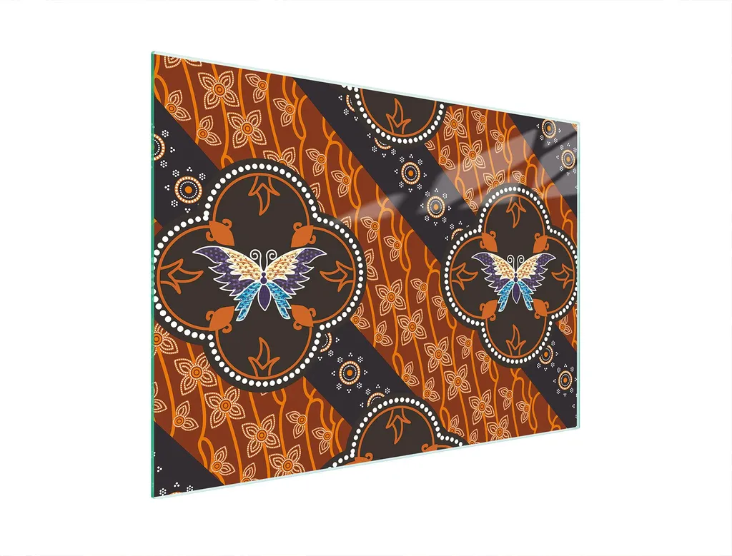 Copriforno Vetro Temperato Marrone 30x22 cm - Piastra Tagliere Design