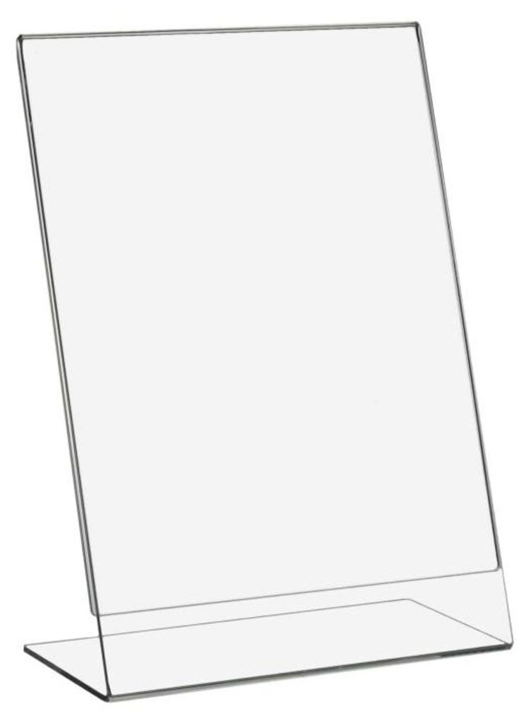 25 Stück DIN A5 Werbeaufsteller Hochformat Tischaufsteller L-Ständer aus Acrylglas - Zeigis Prospektständer, Prospekthalter, Flyerständer, Fl...