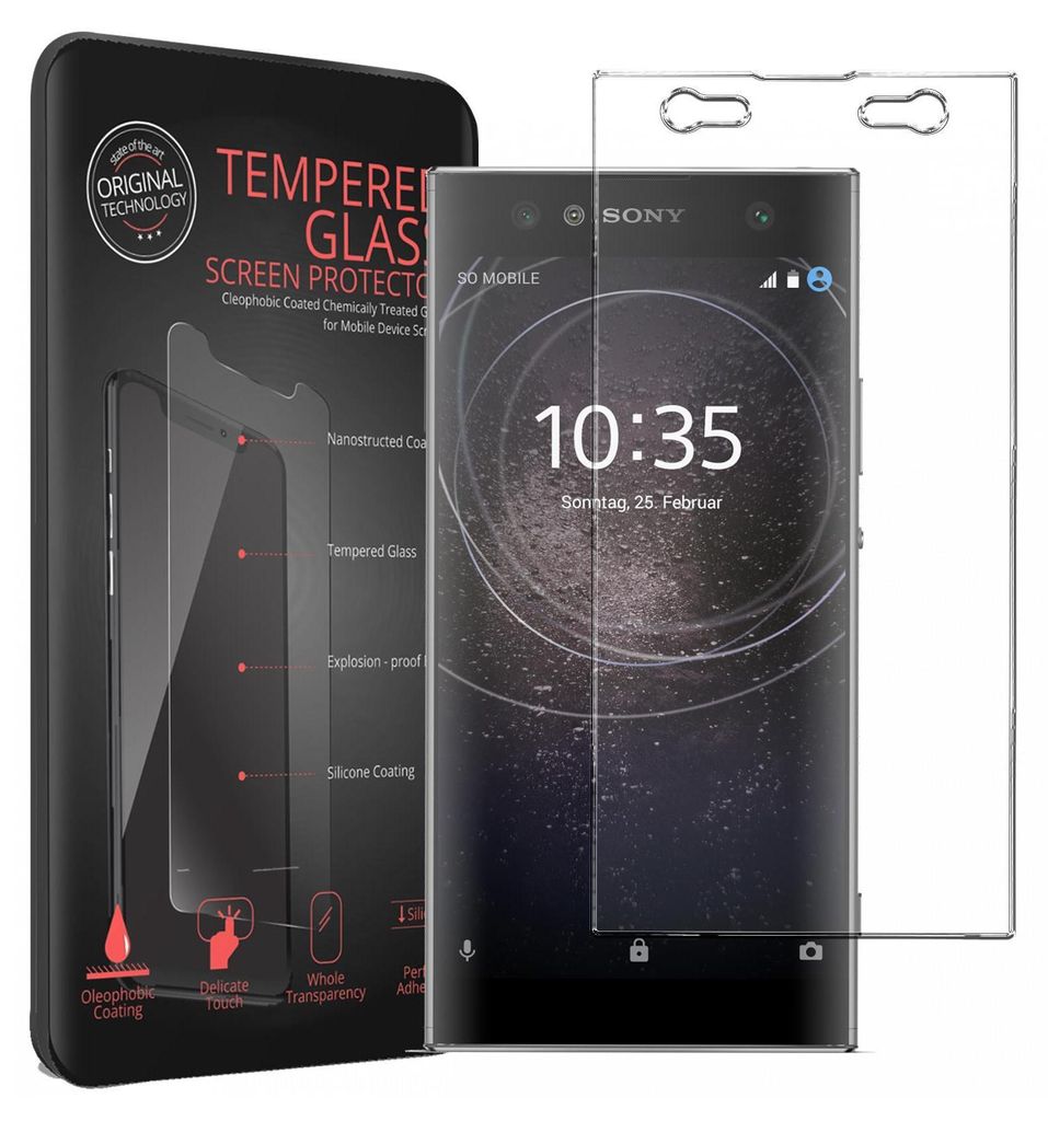 2x Panzerglas für Sony Xperia XA2 Ultra Glas Folie Displayschutz Schutzfolie