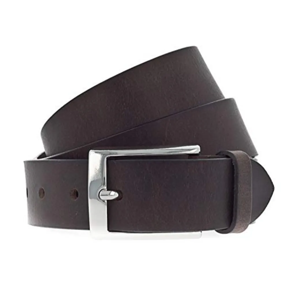 Vanzetti Business Belt 35mm Dark Brown - Cintura Uomo in Pelle W110