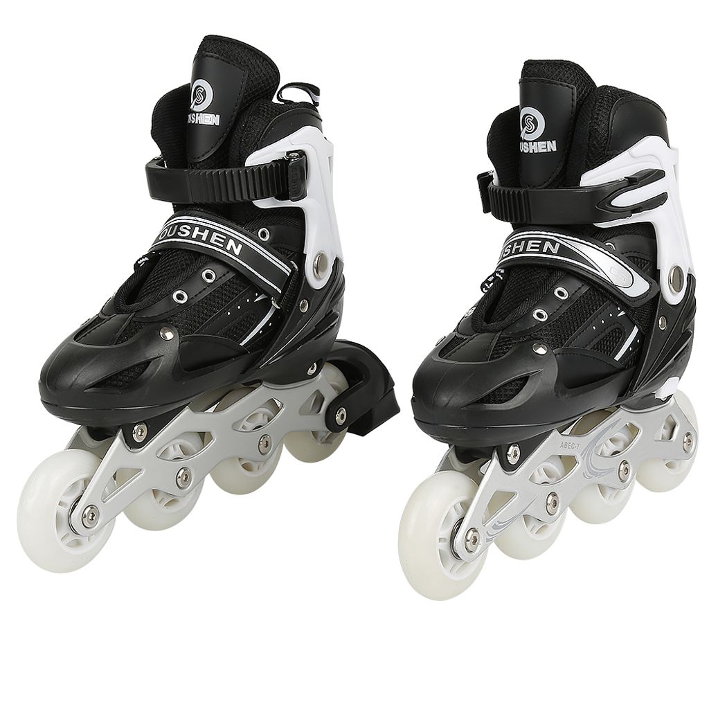 Kinder Rollschuhe verstellbar Größe M (35-38) Roller Skates Produktbild 