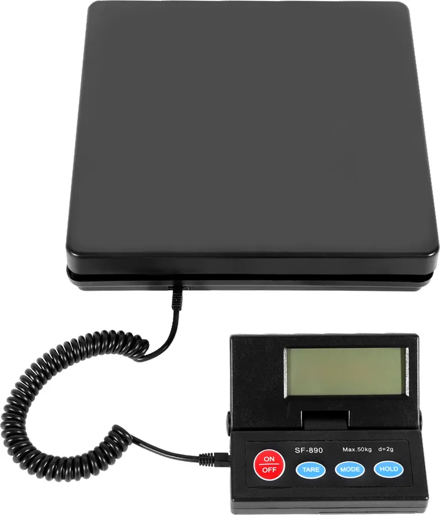 Balance de cuisine noire à large plateau, mesure précise et écran LCD