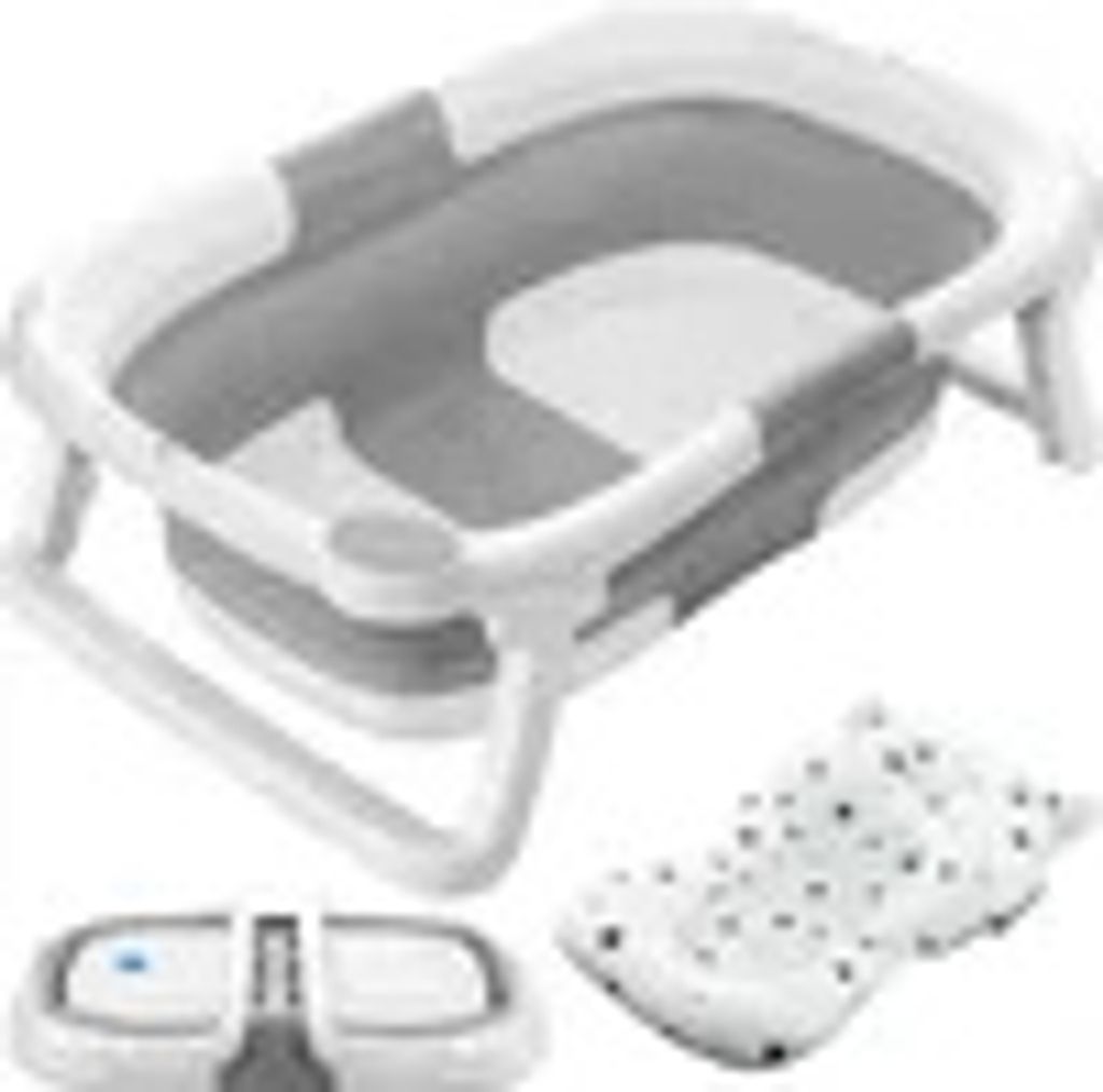 YOLEO Babybadewanne Klappbare Badewanne, Silikonbadewanne, für 0-2 Jahre