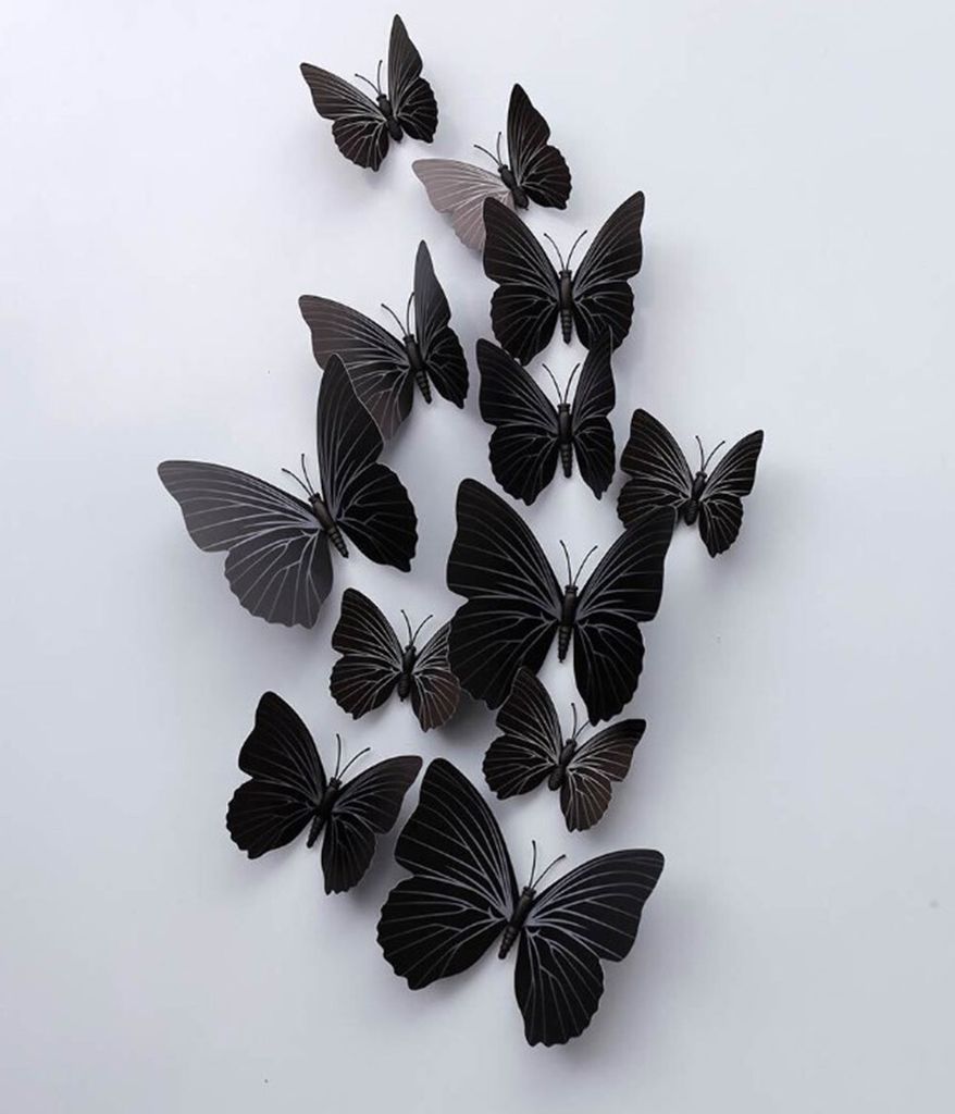 36 Stück 3D Schmetterling Wandaufkleber Simulation Schmetterling