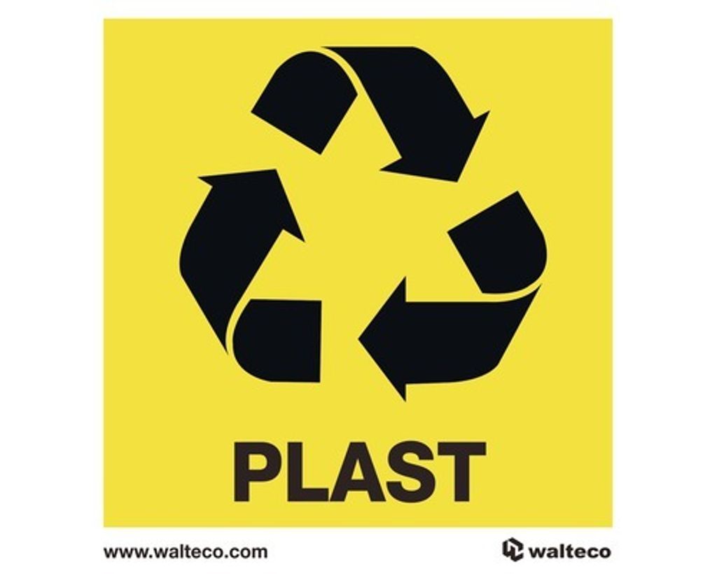 Symbol PLAST recyklace, samolepka Obrázek produktu 