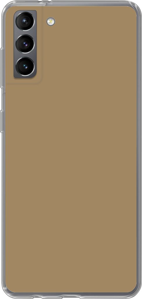 MuchoWow Handyhülle Schutzhülle Hülle für Telefoonhoesje Samsung Galaxy S21 Plus Palette - Beige - Innenbereich Silikon Softcase Handy Hülle...