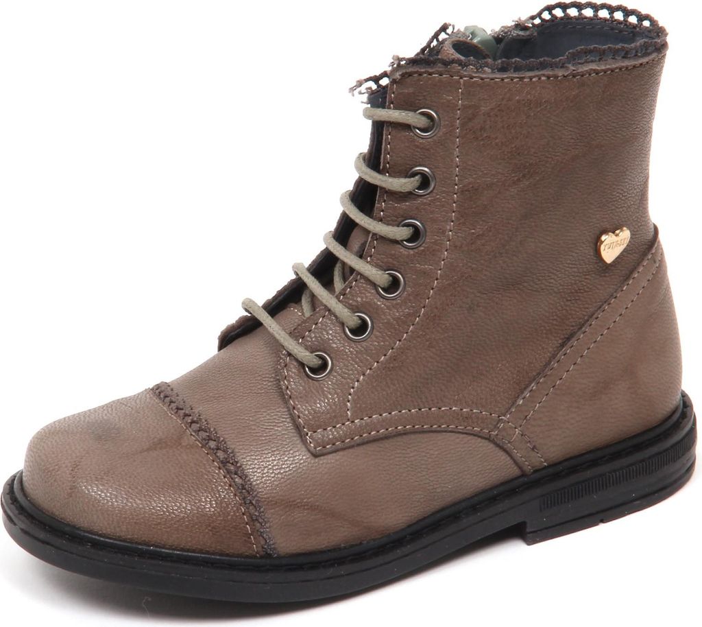 E1538 amphibisch taupe TWIN-SET SIMONA BARBIERI vintage Stiefel Kind Mädchen