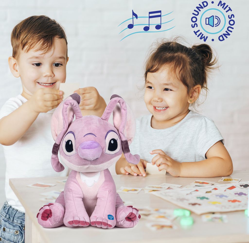 Disney Angel With Sound 40 Cm Stitch-teddy Rosa  Rosa One Produktbild 6