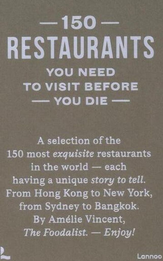 150 Restaurants You Need to Visit Before You Die Obrázek produktu 