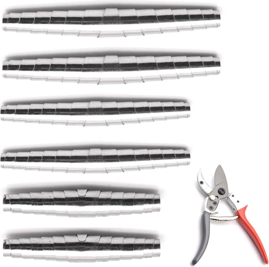 6er-Pack Ersatzfedern für Gartenscheren aus Edelstahl - 6 cm, 7 cm, 8 cm - Ersatzteile für Baumscheren zur verbesserten Schneidleistung