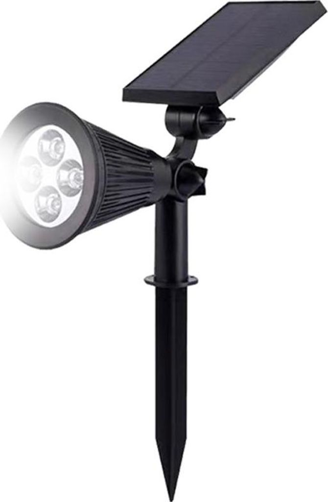 Solarbetriebener Gartenstrahler, 4/7 LEDs mit automatischer Ein-/Ausschaltfunktion, für Hof, Garten, Einfahrt