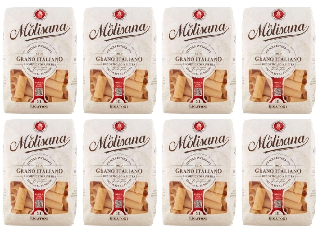 Pâtes La Molisana Rigatoni n° 31, lot de 8 x 500 g, Image du produit 