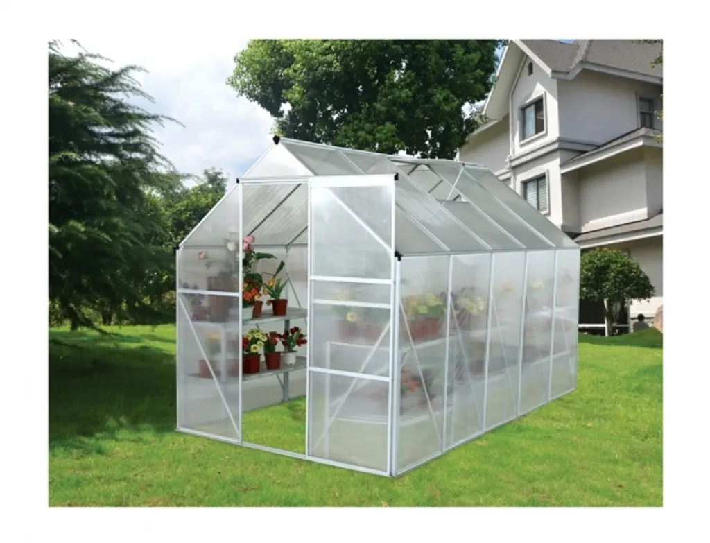 Serre Yucatan anti-UV en polycarbonate 190x310 cm avec structure alu