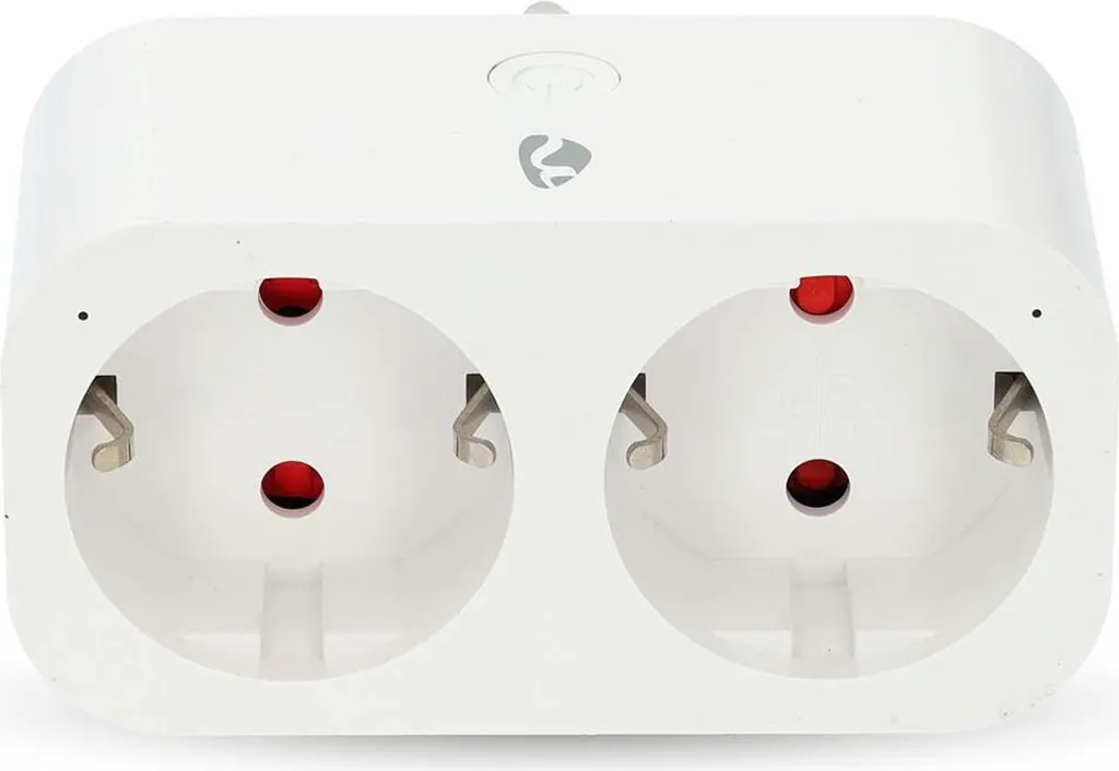 Prise intelligente SmartLife Wi-Fi IP21 3680W Type F avec wattmètre blanc