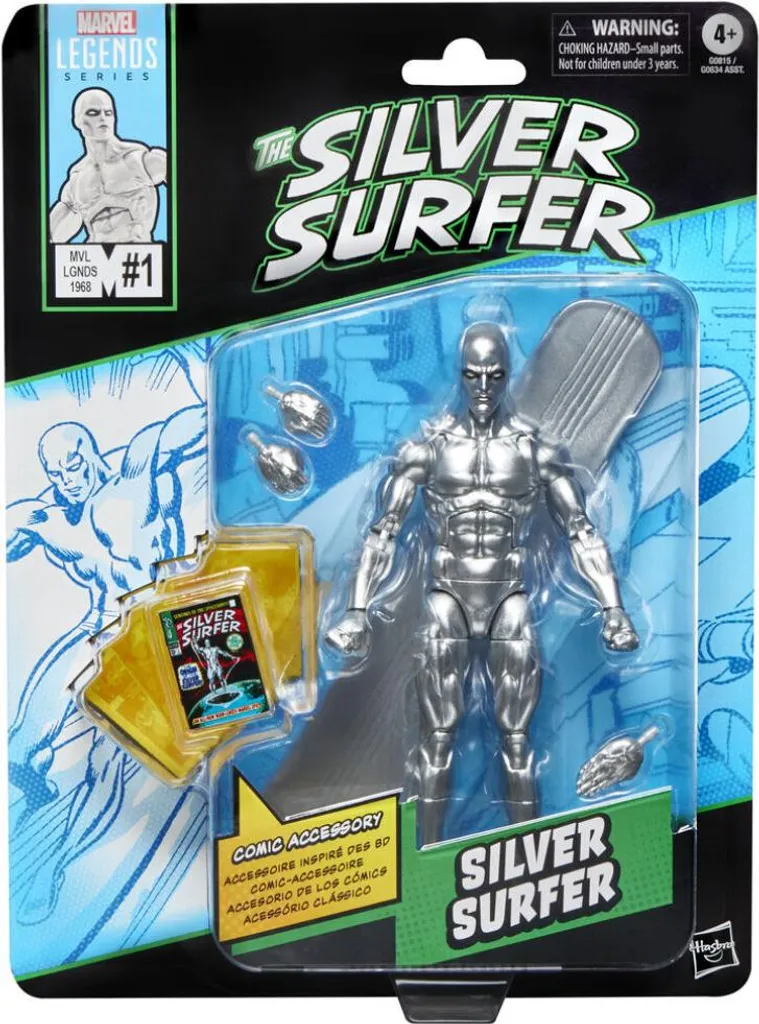 Figurine Silver Surfer Marvel robuste qui tient debout sur son surf - 12