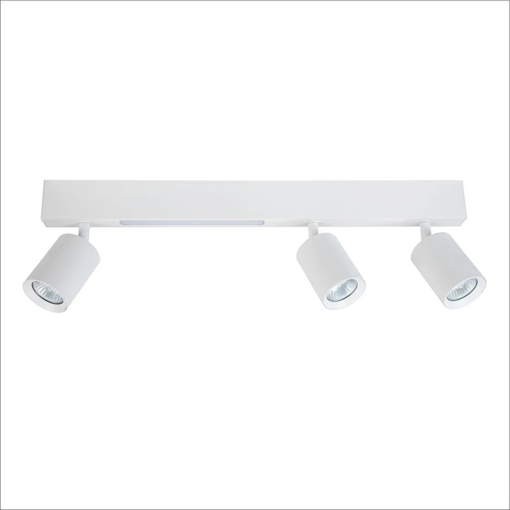 Éclairage salon modulable : spot blanc 3 lumières pour zones sombres