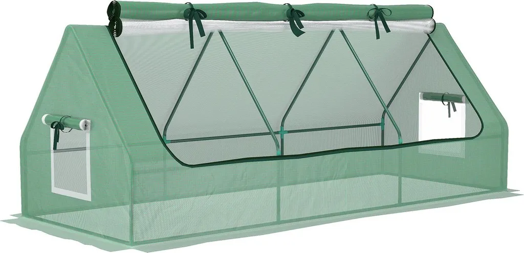 Mini Serre de Protection Contre le Gel et Nuisibles 240x90x90cm Aluminium