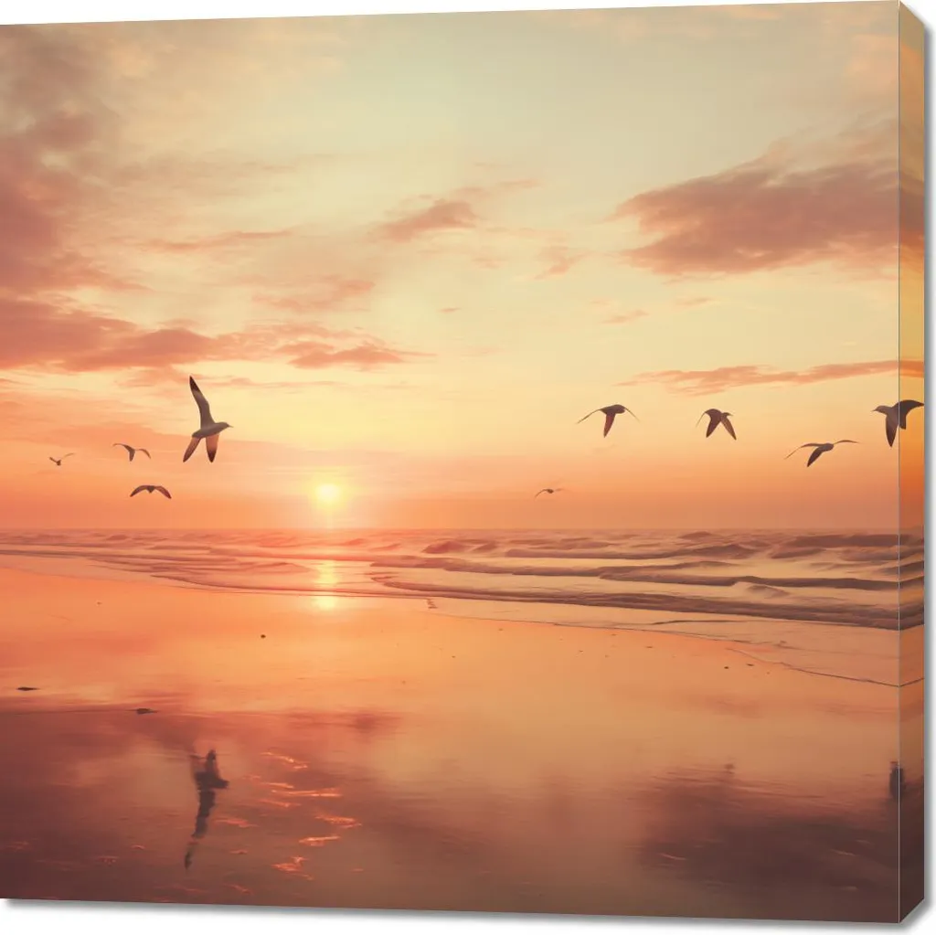 Quadro su Tela 100x100 Spokojna Przystań - Rifugio di Pace Online