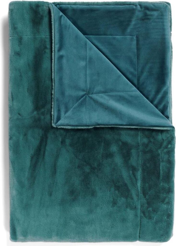 Essenza Kunstfell Plaid Furry Farbe Reef green Größe 150x200