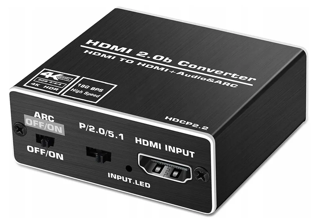 Adaptateur Audio HDMI pour Barre de Son et Ampli Optique - Compatible 4K60
