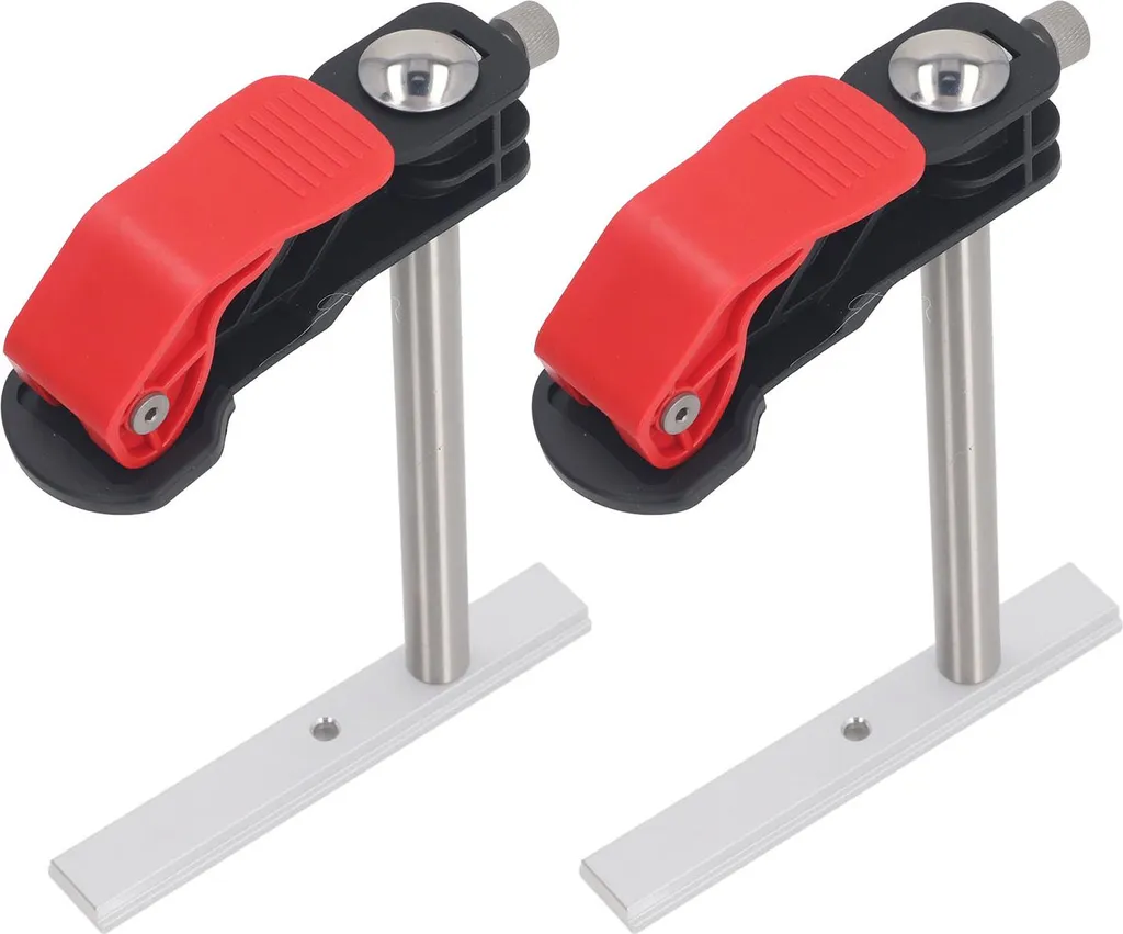 Serre-joint rapide en inox pour établi de menuiserie, lot de 2 pièces