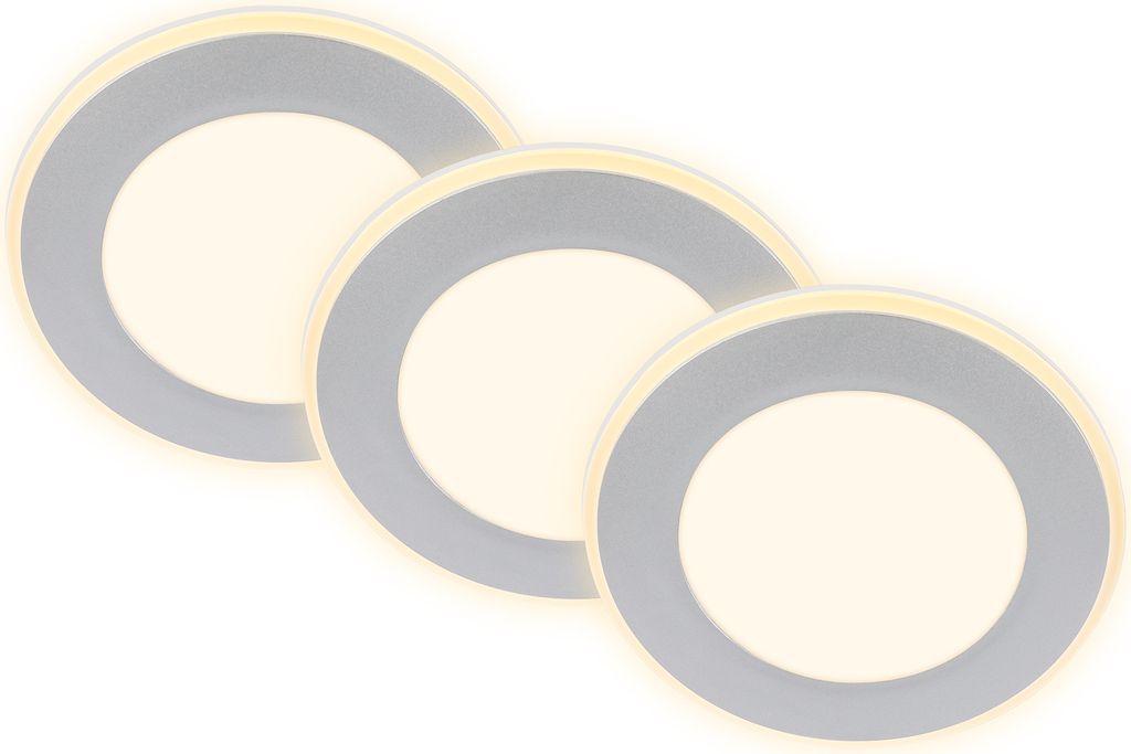 Briloner Gima Set de 3 spots LED encastrables 230V, IP20, Image du produit 