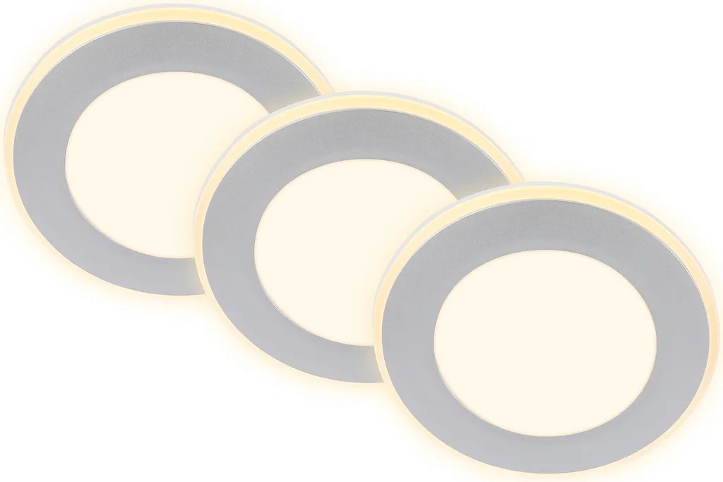 Spot LED Incasso 3 Step Dimming - Set 3 Faretti Bianco Caldo 230V