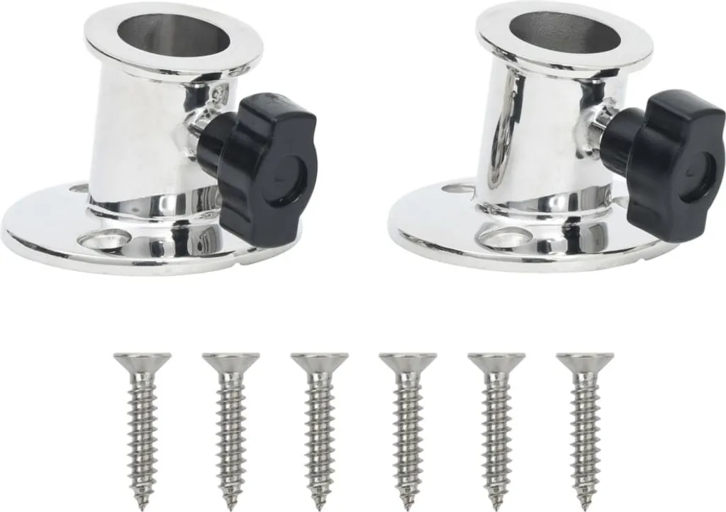 Fixez solidement vos tubes de 26 mm avec ces pieds de rampe inox 2 pcs