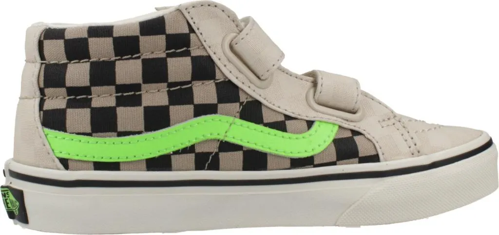 Vans Sk8-Mid Reissue V Enfant - Chaussures Phosphorescentes Brun Clair