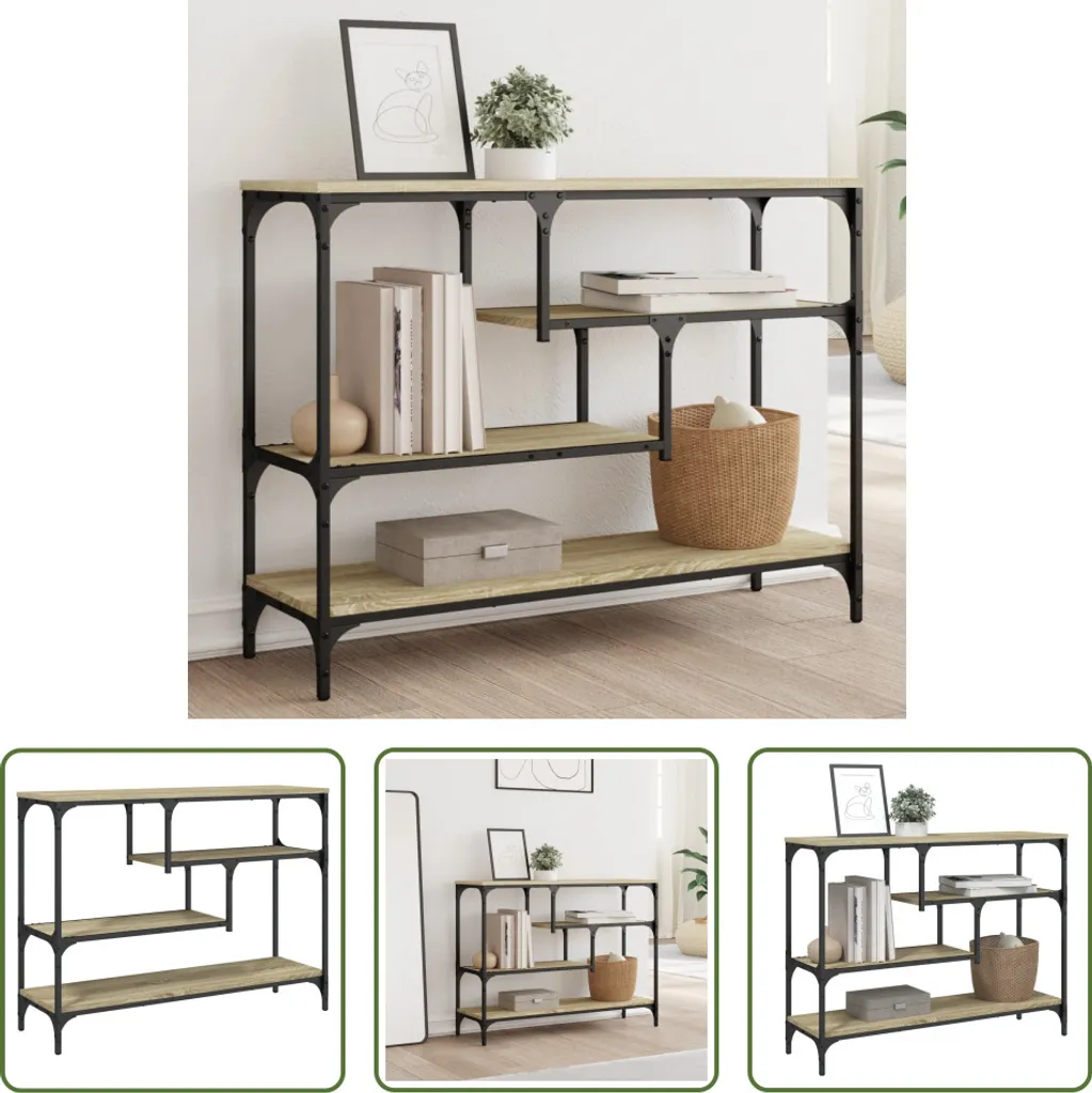 Miglior Tavolo Consolle Salvaspazio Rovere Sonoma 100x30x75 cm