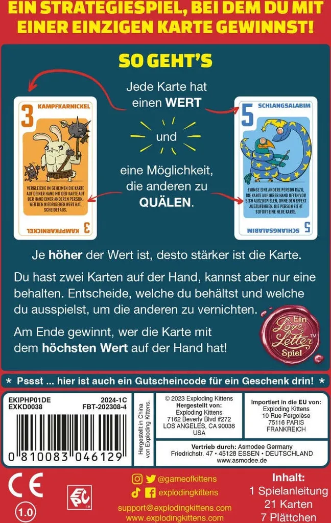 Power Hungry Pets Jeu de Cartes Déjanté Créateurs Exploding Kittens