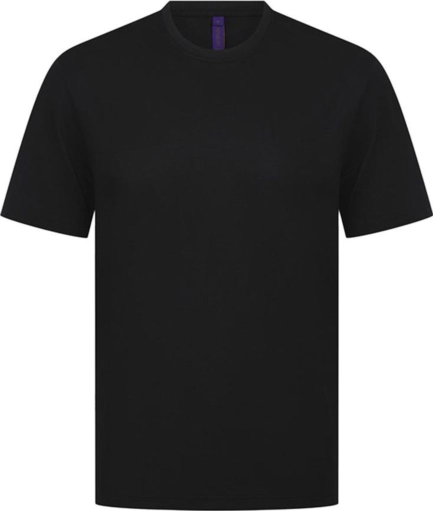 Henbury - T-Shirt für Herren/Damen Uni, Feuchtigkeitsabweisend, CoolPlus RW10851 (5XL) (Schwarz)