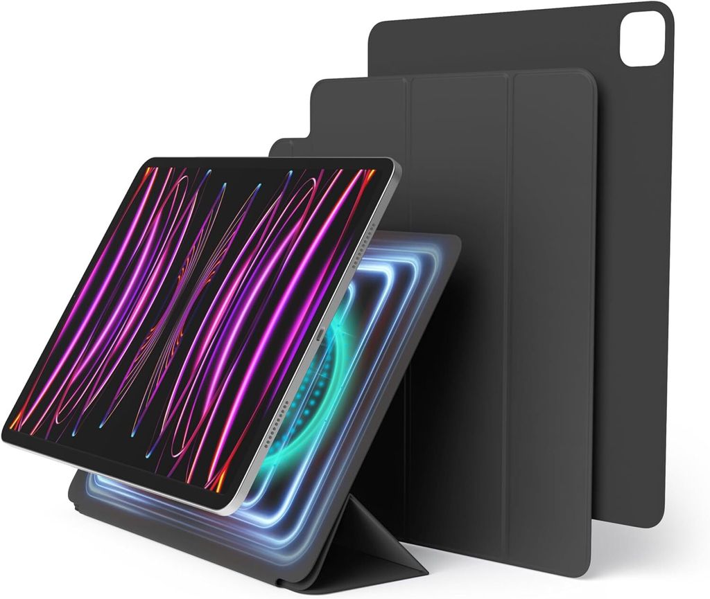 Elago Magnetic Folio Case für iPad Pro 12,9'' (4., 5., 6. Generation) / iPad Air 13'' (M2) Dunkelgrau