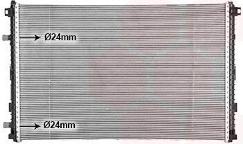 VAN WEZEL 03012726 Kühler Wasserkühler Motorkühler für AUDI A6 Avant (4A5, C8) Q7 (4MB) A6 Limousine (4A2, C8)